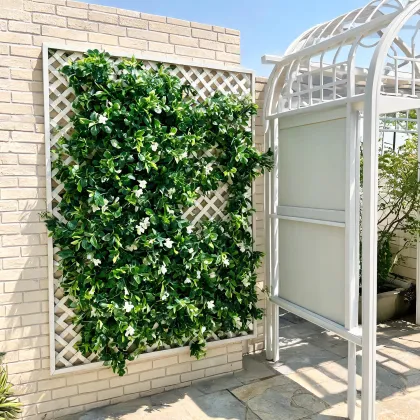 UV treated faux gardenia trellis outdoors